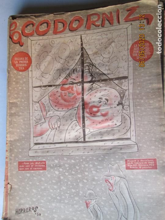 Coleccionismo de Revistas y Peri&oacute;dicos: LA CODORNIZ N&ordm;952 - 14-02-1960 - LA REVISTA MAS AUDAZ PARA EL LECTOR MAS INTELIGENTE