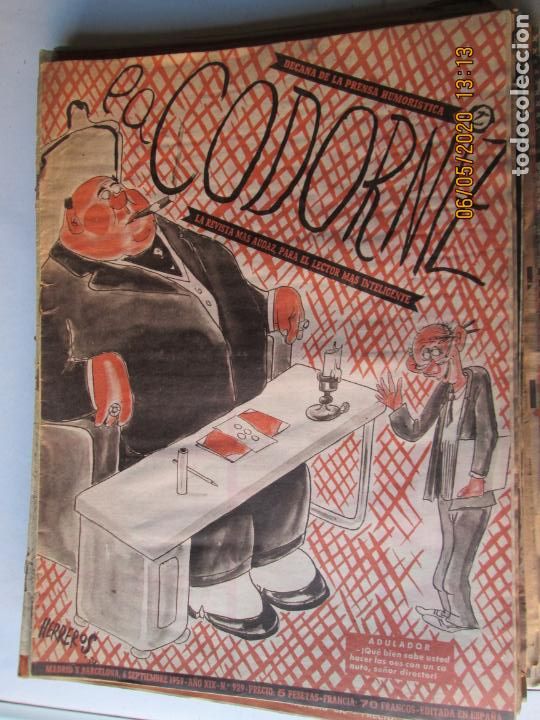 Coleccionismo de Revistas y Peri&oacute;dicos: LA CODORNIZ N&ordm;929 - 06-09-1959 - LA REVISTA MAS AUDAZ PARA EL LECTOR MAS INTELIGENTE
