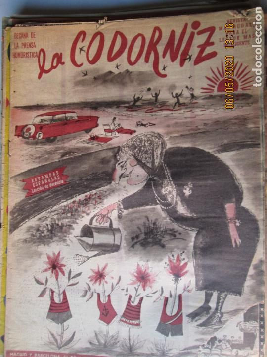 Coleccionismo de Revistas y Peri&oacute;dicos: LA CODORNIZ N&ordm;875 -24-08-1958 - LA REVISTA MAS AUDAZ PARA EL LECTOR MAS INTELIGENTE