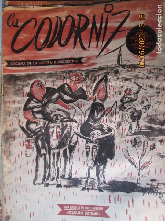Coleccionismo de Revistas y Peri&oacute;dicos: LA CODORNIZ N&ordm; 881 -05-10-1958 - LA REVISTA MAS AUDAZ PARA EL LECTOR MAS INTELIGENTE