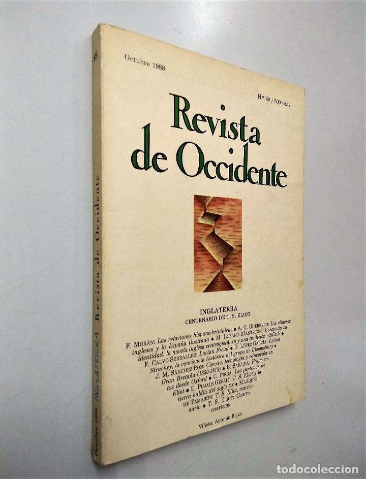 Coleccionismo de Revistas y Peri&oacute;dicos: Revista de Occidente n&ordm; 89 | Octubre 1988 | FUNDACI&Oacute;N ORTEGA Y GASSET, 1988
