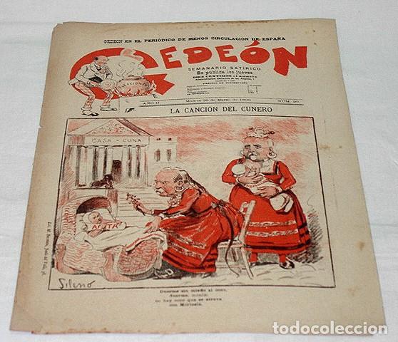 Collection Magazines and Newspapers: GEDE&Oacute;N N&ordm; 20-1896-DIBUJOS MOYA-SILENO-HUMOR SAT&Iacute;RICO POL&Iacute;TICA-SEMANARIO-REVISTA-PERIODICO-CARICATURA
