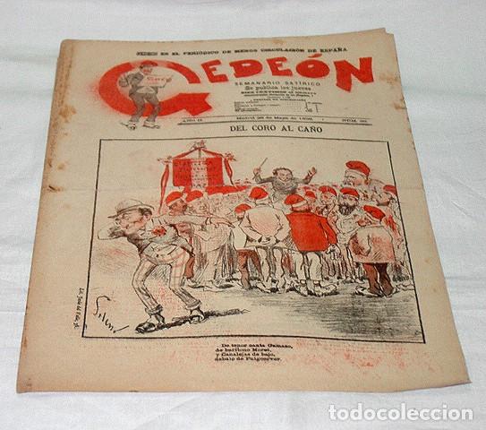 Colecionismo de Revistas e Jornais: GEDE&Oacute;N N&ordm; 29-1896-DIBUJOS MOYA-SILENO-HUMOR SAT&Iacute;RICO POL&Iacute;TICA-SEMANARIO-REVISTA-PERIODICO-CARICATURA