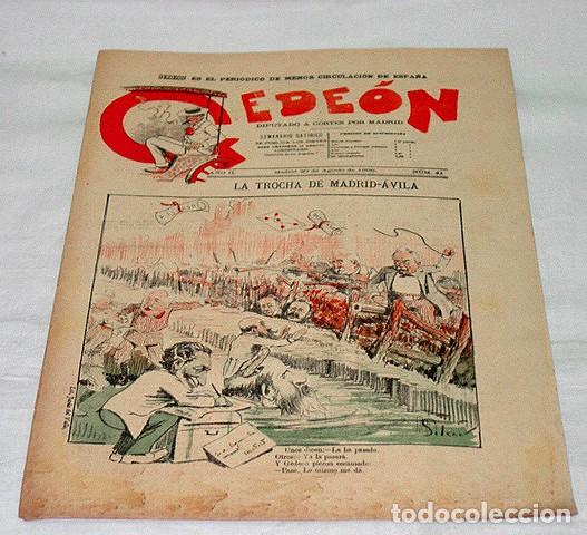 Collection Magazines and Newspapers: GEDE&Oacute;N N&ordm; 41-1896-DIBUJOS MOYA-SILENO-HUMOR SAT&Iacute;RICO POL&Iacute;TICA-SEMANARIO-REVISTA-PERIODICO-CARICATURA