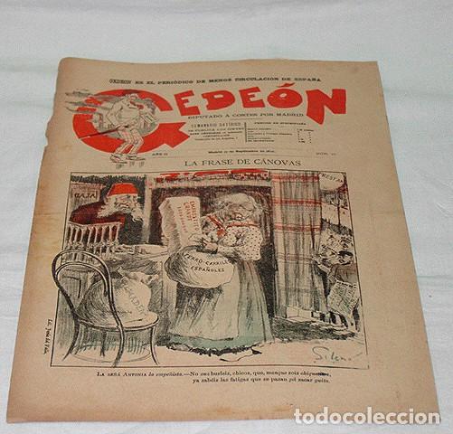 Collection Magazines and Newspapers: GEDE&Oacute;N N&ordm; 45-1896-DIBUJOS MOYA-SILENO-HUMOR SAT&Iacute;RICO POL&Iacute;TICA-SEMANARIO-REVISTA-PERIODICO-CARICATURA
