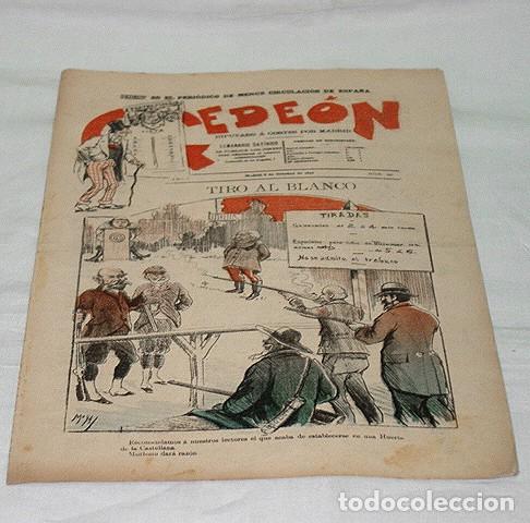 Sammeln von Zeitschriften und Zeitungen: GEDE&Oacute;N N&ordm; 48-1896-DIBUJOS MOYA-SILENO-HUMOR SAT&Iacute;RICO POL&Iacute;TICA-SEMANARIO-REVISTA-PERIODICO-CARICATURA