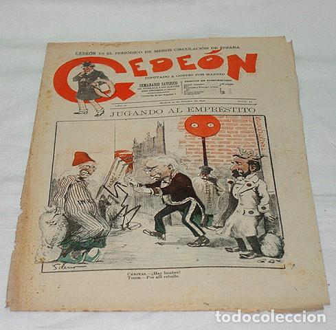 Collezionismo di Riviste e Giornali: GEDE&Oacute;N N&ordm; 51-1896-DIBUJOS MOYA-SILENO-HUMOR SAT&Iacute;RICO POL&Iacute;TICA-SEMANARIO-REVISTA-PERIODICO-CARICATURA