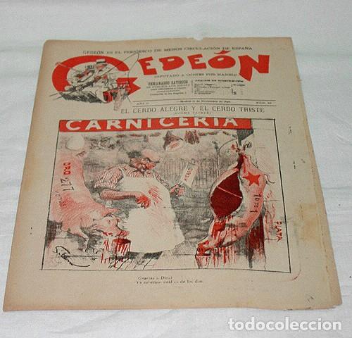 Sammeln von Zeitschriften und Zeitungen: GEDE&Oacute;N N&ordm; 53-1896-DIBUJOS MOYA-SILENO-HUMOR SAT&Iacute;RICO POL&Iacute;TICA-SEMANARIO-REVISTA-PERIODICO-CARICATURA