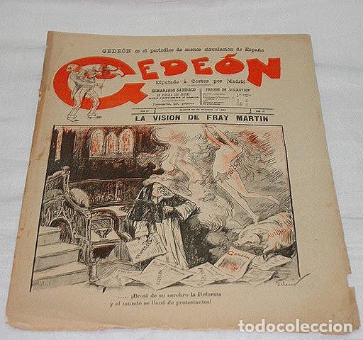Collection Magazines and Newspapers: GEDE&Oacute;N N&ordm; 67-1897-DIBUJOS MOYA-SILENO-HUMOR SAT&Iacute;RICO POL&Iacute;TICA-SEMANARIO-REVISTA-PERIODICO-CARICATURA