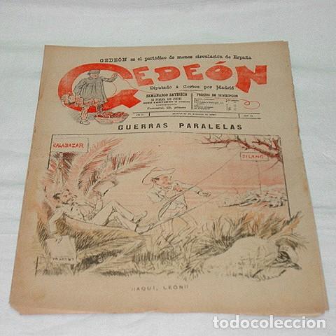 Colecionismo de Revistas e Jornais: GEDE&Oacute;N N&ordm; 68-1897-DIBUJOS MOYA-SILENO-HUMOR SAT&Iacute;RICO POL&Iacute;TICA-SEMANARIO-REVISTA-PERIODICO-CARICATURA