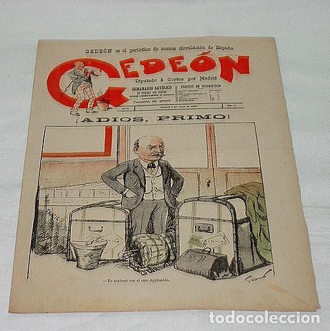 Collection Magazines and Newspapers: GEDE&Oacute;N N&ordm; 73-1897-DIBUJOS MOYA-SILENO-HUMOR SAT&Iacute;RICO POL&Iacute;TICA-SEMANARIO-REVISTA-PERIODICO-CARICATURA