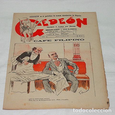Collection Magazines and Newspapers: GEDE&Oacute;N N&ordm; 74-1897-DIBUJOS MOYA-SILENO-HUMOR SAT&Iacute;RICO POL&Iacute;TICA-SEMANARIO-REVISTA-PERIODICO-CARICATURA