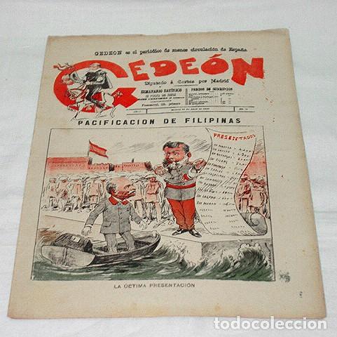 Collection Magazines and Newspapers: GEDE&Oacute;N N&ordm; 76-1897-DIBUJOS MOYA-SILENO-HUMOR SAT&Iacute;RICO POL&Iacute;TICA-SEMANARIO-REVISTA-PERIODICO-CARICATURA