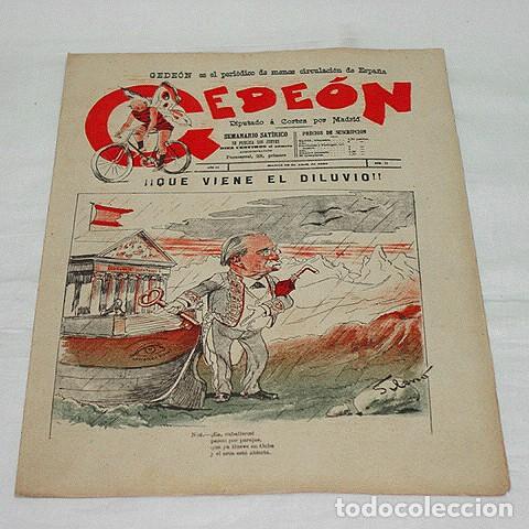 Collection Magazines and Newspapers: GEDE&Oacute;N N&ordm; 77-1897-DIBUJOS MOYA-SILENO-HUMOR SAT&Iacute;RICO POL&Iacute;TICA-SEMANARIO-REVISTA-PERIODICO-CARICATURA