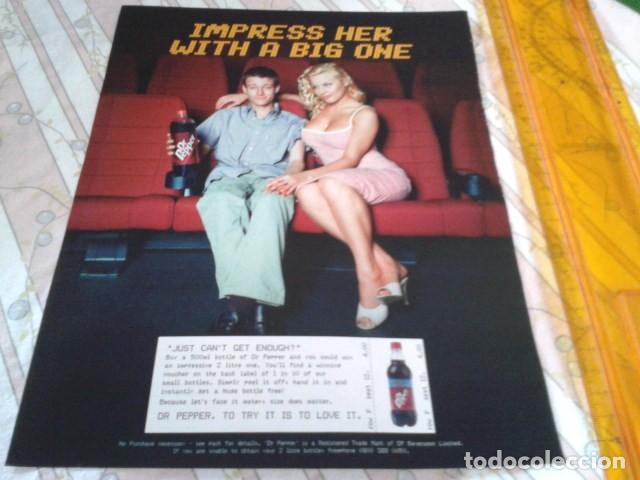 Coleccionismo de revistas y peri&oacute;dicos: POSTER HOJA REVISTA PUBLICIDAD ( Dr PEPPER - JUST CAN&acute;T GET ENOUGH )