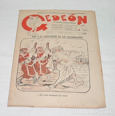 Collection Magazines and Newspapers: GEDE&Oacute;N N&ordm; 226-1900-DIBUJO MOYA-SILENO-HUMOR SAT&Iacute;RICO POL&Iacute;TICA-SEMANARIO-REVISTA-PERIODICO-CARICATURA