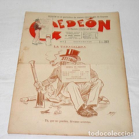 Collection Magazines and Newspapers: GEDE&Oacute;N N&ordm; 227-1900-DIBUJO MOYA-SILENO-HUMOR SAT&Iacute;RICO POL&Iacute;TICA-SEMANARIO-REVISTA-PERIODICO-CARICATURA