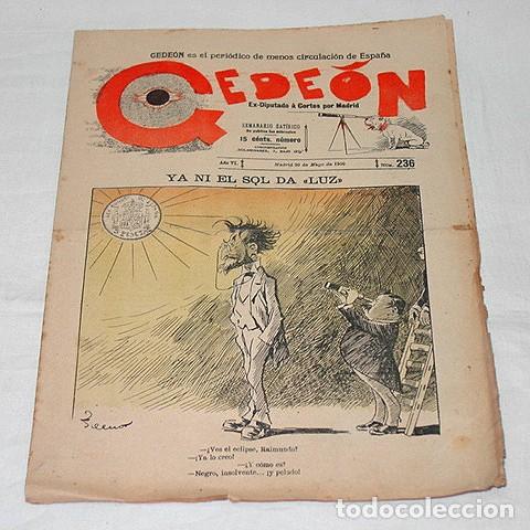 Collection Magazines and Newspapers: GEDE&Oacute;N N&ordm; 236-1900-DIBUJO MOYA-SILENO-HUMOR SAT&Iacute;RICO POL&Iacute;TICA-SEMANARIO-REVISTA-PERIODICO-CARICATURA