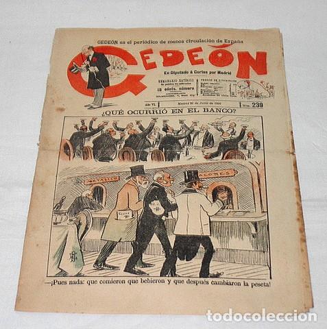 Collection Magazines and Newspapers: GEDE&Oacute;N N&ordm; 239-1900-DIBUJO MOYA-SILENO-HUMOR SAT&Iacute;RICO POL&Iacute;TICA-SEMANARIO-REVISTA-PERIODICO-CARICATURA