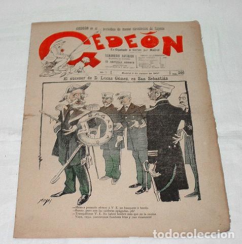 Collection Magazines and Newspapers: GEDE&Oacute;N N&ordm; 246-1900-DIBUJO MOYA-SILENO-HUMOR SAT&Iacute;RICO POL&Iacute;TICA-SEMANARIO-REVISTA-PERIODICO-CARICATURA