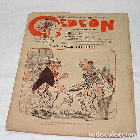 Collection Magazines and Newspapers: GEDE&Oacute;N N&ordm; 256-1900-DIBUJO MOYA-SILENO-HUMOR SAT&Iacute;RICO POL&Iacute;TICA-SEMANARIO-REVISTA-PERIODICO-CARICATURA
