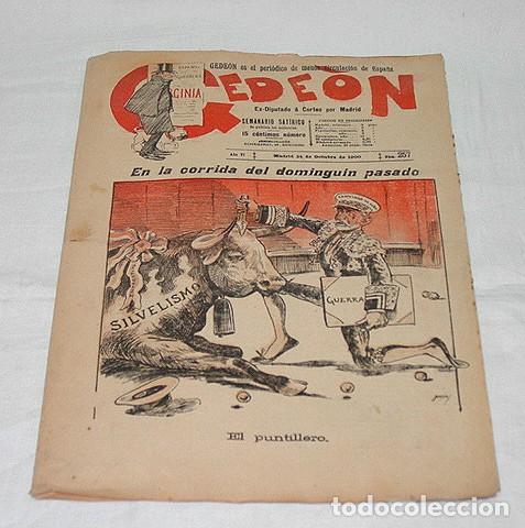 Coleccionismo de Revistas y Peri&oacute;dicos: GEDE&Oacute;N N&ordm; 257-1900-DIBUJO MOYA-SILENO-HUMOR SAT&Iacute;RICO POL&Iacute;TICA-SEMANARIO-REVISTA-PERIODICO-CARICATURA