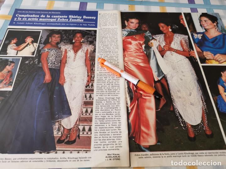 Coleccionismo de revistas y peri&oacute;dicos: CUMPLEA&Ntilde;OS CANTANTE SHIRLEY BASSEY Y ZOHRA ZANDLER REVERSO COCHE AUSTIN ROVER RECORTE REVISTA 1988