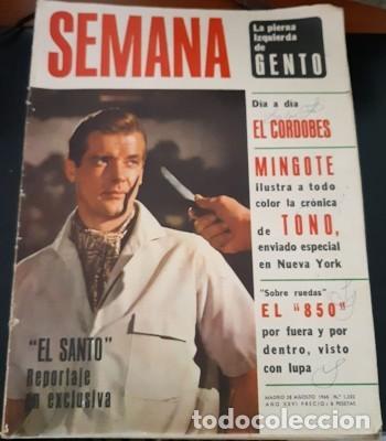 Collezionismo di Riviste e Giornali: SEMANA N&ordm; 1332 DE 1965 CON ROGER MOORE EL SANTO EN LA PORTADA