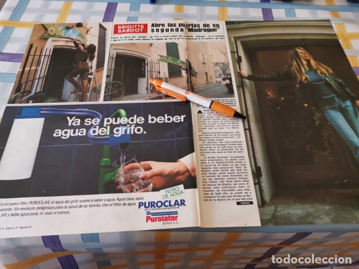 Coleccionismo de Revistas y Peri&oacute;dicos: BRIGITTE BARDOT HA ABIERTO UNA BOUTIQUE 4 PAGINAS REVERSO COCHE OPEL REKORD RECORTE REVISTA 1984