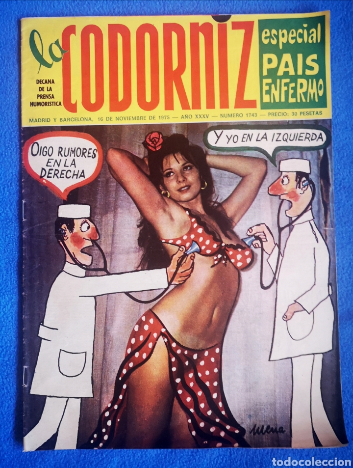Coleccionismo de Revistas y Peri&oacute;dicos: LA CODORNIZ - 16 11 1975 - N. 1743