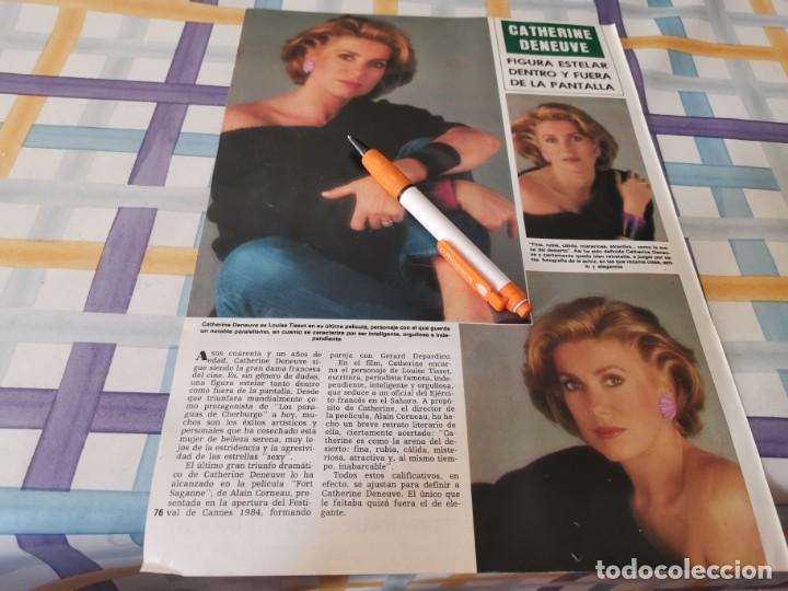 Colecionismo de Revistas e Jornais: CATHERINE DENEUVE RECORTE REVISTA 1984