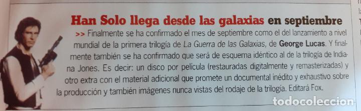 Coleccionismo de revistas y peri&oacute;dicos: recorte de prensa star wars la guerra de las galaxias harrison ford han solo