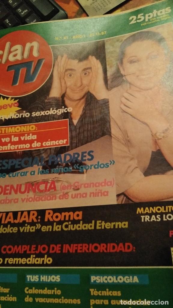 Coleccionismo de Revistas y Peri&oacute;dicos: REVISTA CLAN TV 41 A&Ntilde;O 1987 ISABEL PANTOJA