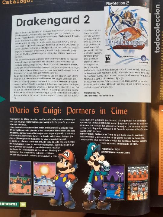 Coleccionismo de Revistas y Peri&oacute;dicos: recorte drakengard super mario bross