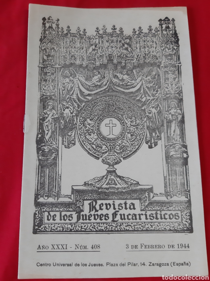 Coleccionismo de revistas y peri&oacute;dicos: Revista de los jueves eucaristicos n⁰408 a&ntilde;o 1944