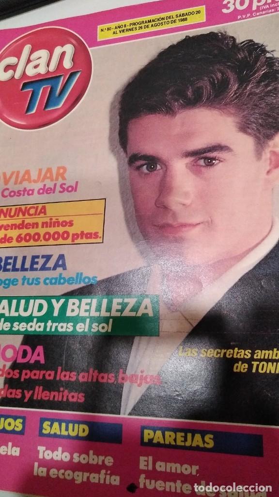 Coleccionismo de Revistas y Peri&oacute;dicos: REVISTA CLAN TV 80 TONI CANT&Oacute; S&Aacute;BADO NOCHE, PROMO SUPER POP