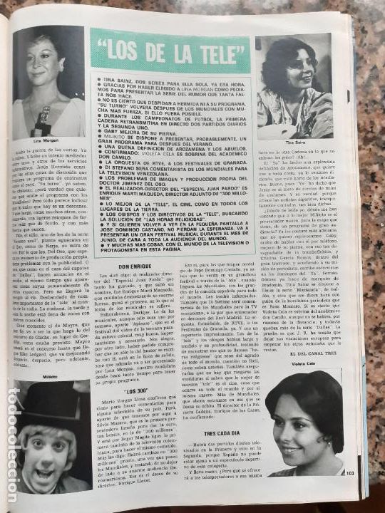 Coleccionismo de Revistas y Peri&oacute;dicos: lina morgan milikito los payasos de la tele tina sain violeta cela
