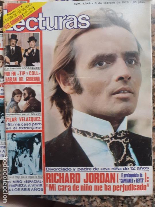 Coleccionismo de revistas y peri&oacute;dicos: recorte poprtada richard jordan capitanes y reyes pilar velazquez