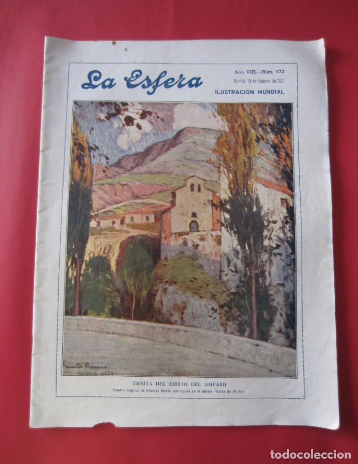 Coleccionismo de Revistas y Peri&oacute;dicos: Revista La Esfera N&ordm; 372, 19 febrero 1921 Viego nido de &aacute;guilas Catedral Pamplona &Aacute;ngel Ganivet