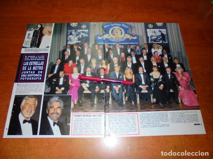 Coleccionismo de Revistas y Peri&oacute;dicos: CLIPPING 1991: CUARENTA ESTRELLAS DE LA METRO. CHARLTON HESTON. DON JOHNSON, PETER FALK. CARLO PONTI