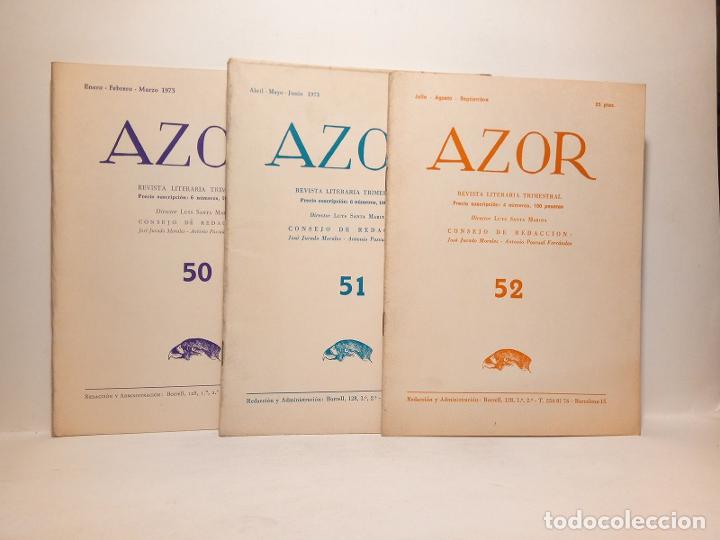 Collection Magazines and Newspapers: AZOR. REVISTA LITERARIA TRIMESTRAL - AZOR. Revista Literaria Trimestral / Director, Luys Santa Mari