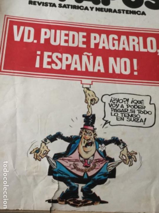 Coleccionismo de revistas y peri&oacute;dicos: el papus- 1976- num. 127- lomo abierto