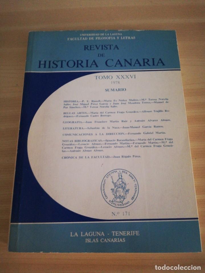 Collectionnisme de Revues et Journaux: Revista de Historia Canaria. Tomo XXXVI. 1978.