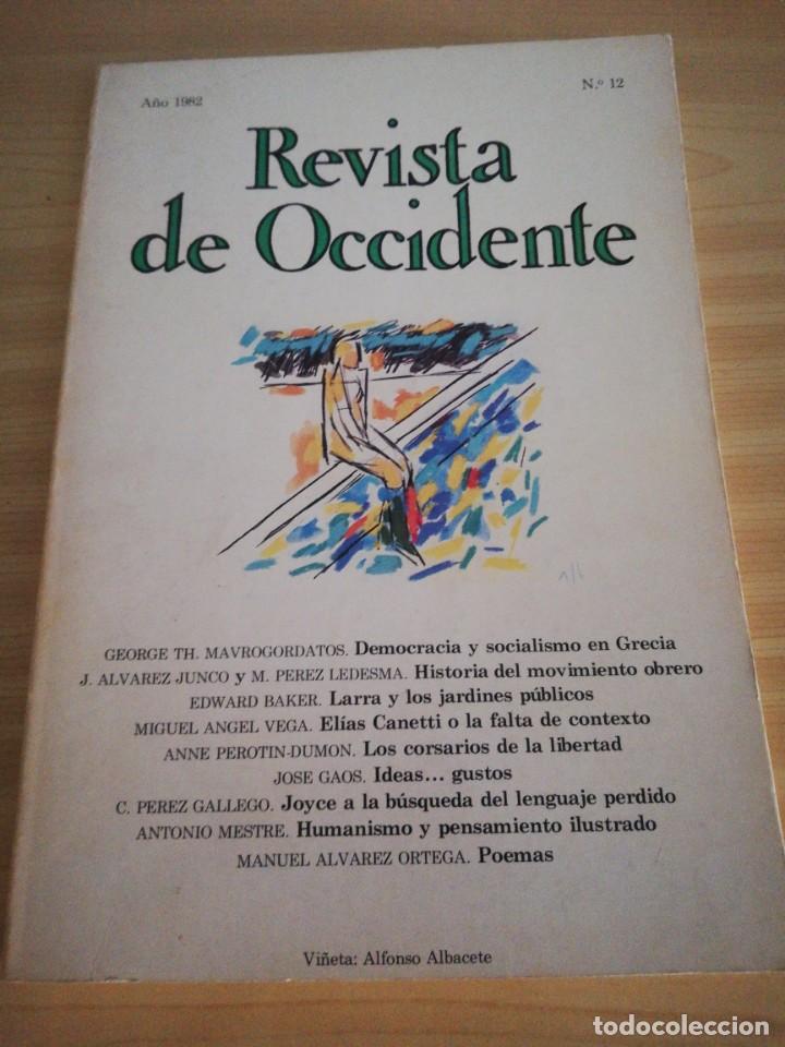 Sammeln von Zeitschriften und Zeitungen: Revista de Occidente. N&uacute;mero 12. A&ntilde;o 1982.