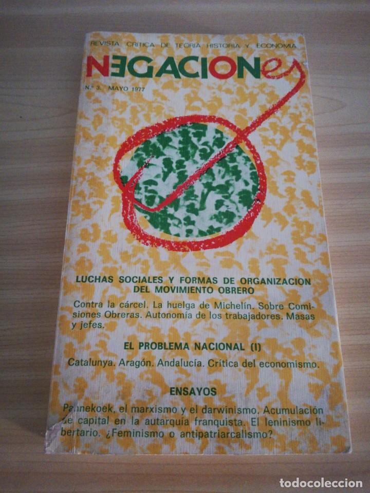 Collectionnisme de Revues et Journaux: Revista Negaciones. N&uacute;mero 3. 1977.