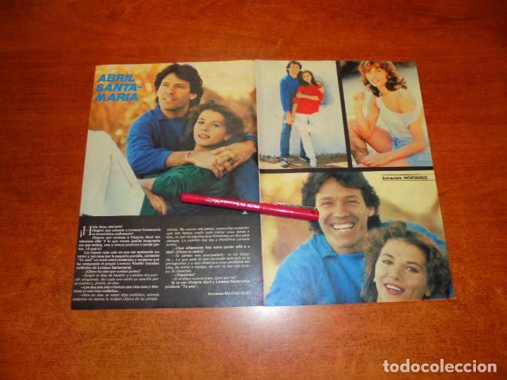 Coleccionismo de revistas y peri&oacute;dicos: CLIPPING DE 1979: VICTORIA ABRIL Y LORENZO SANTAMAR&Iacute;A - P&Oacute;STER DE EARTH, WIND AND FIRE