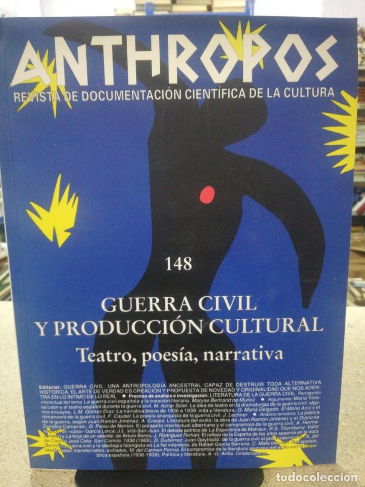 Sammeln von Zeitschriften und Zeitungen: Revista Anthropos. N&uacute;mero 148.