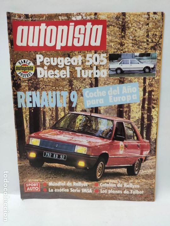 Coleccionismo de Revistas y Peri&oacute;dicos: REVISTA AUTOPISTA - NUM. 1178 - Renault 9 - Peugeot 505 Diesel Turbo