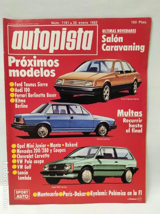 Coleccionismo de Revistas y Peri&oacute;dicos: AUTOPISTA N&ordm; 1181 SUMARIO: BMW, AUDI, VOLKSWAGEN, PEUGEOT, CITROEN, RENAULT..