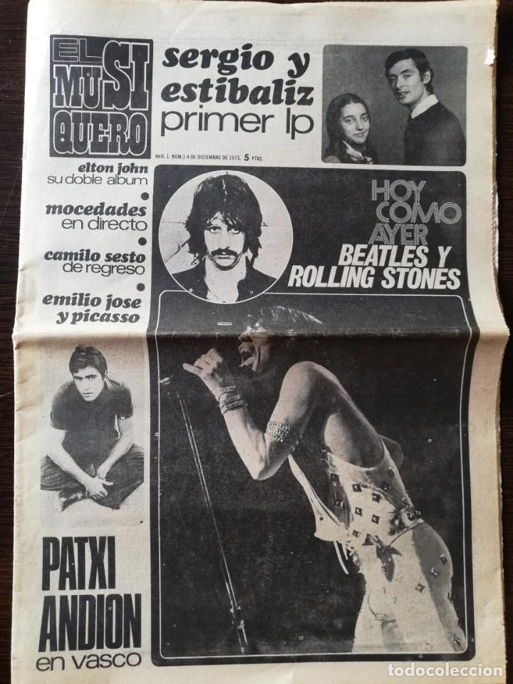 Sammeln von Zeitschriften und Zeitungen: Revista EL MUSIQUERO n&ordm; 1 The Beatles Rolling Stones Patxi Andion Sergio y Estibaliz Julio Iglesias